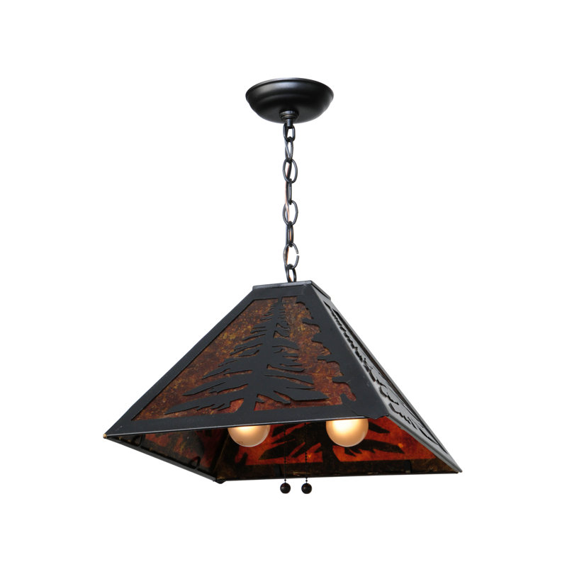 Luminaire suspendu pour 2 lumières unique