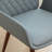 Home Office Chair - Upholstered Faux Leather Back Desk Chair, Ergonomic Executive Chair with Lumbar Support-1229155626