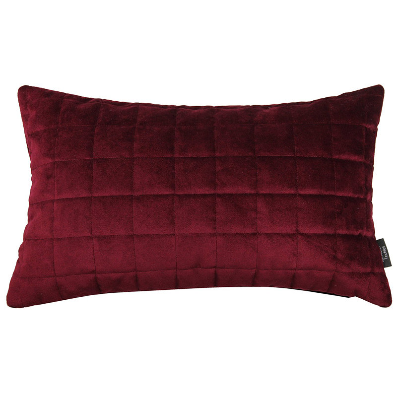 Mccardle Rectangular Cushion Cover, 30 x 50cm, Wine Red