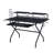 Rectangular Computer Desk With Keyboard Tray, Black