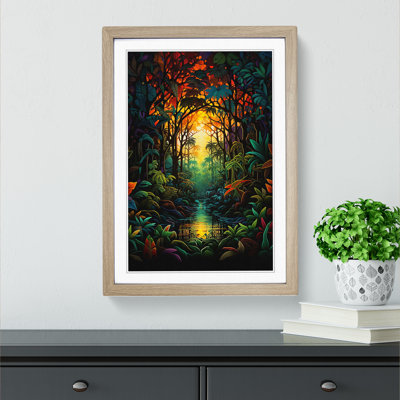 Jungle Abstract Framed Print
