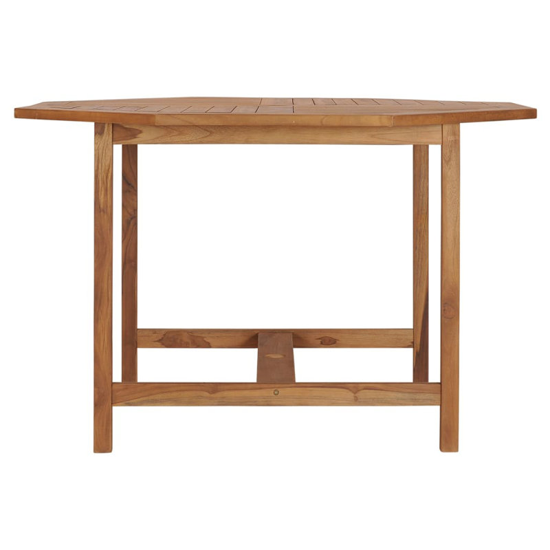 Patio Dining Table 43.3"x43.3"x29.5" Solid Wood Teak