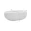 Navarro Indoor Outdoor Coffee Table In White Concrete Finish