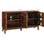 Buffet de style moderne Mid-Century en noyer de 60,5 po Carper. Buffet avec rangement pratique. 4 portes et tablettes réglables pour la chambre à coucher, le vestibule. Fabrication. Portes de console de télévision.