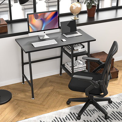 Home Office Desk and Chair Set Computer Desk and Ergonomic Mesh Office Chair Set