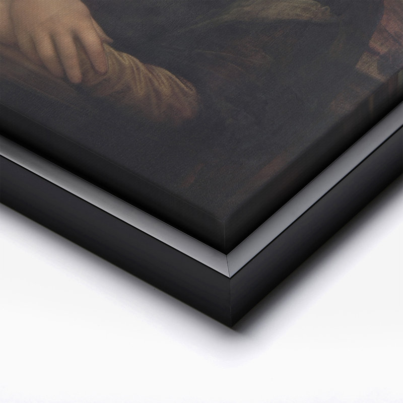 Portrait altéré de la Joconde No2, 24"H x 32"W, Canvas, Black Framed