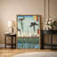 «Iris Field Sunset Landscape», art japonais rétro sur toile, impression sur toile encadrée-123502052-123502053