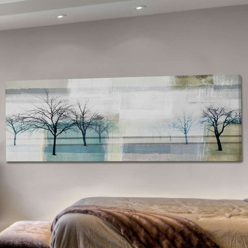 « infini trees », reproduction d’art sur toile tendue, H 10 po x l 30 po x P 1,5 po