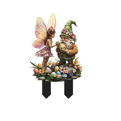 2D Easter Bunny Egg Floor Stickers Outdoor Patio Garden Decorations Waterproof And Lasting Ornaments Suitable For Easter Patio And Meadow Decorations