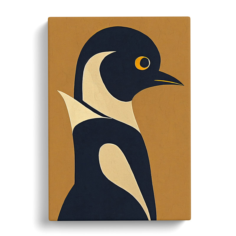 Abstract Penguin No.4 - Wrapped Canvas, 76cm H x 50cm W x 3cm D