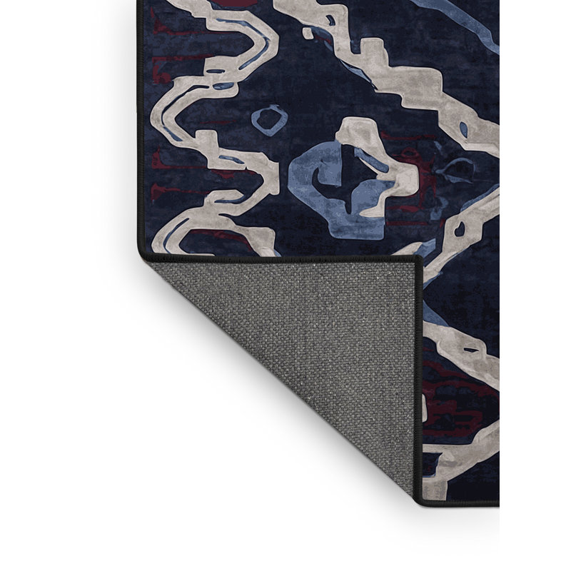 Tapis gris soyeux et moelleux, Rectangle 2 pi x 3 pi