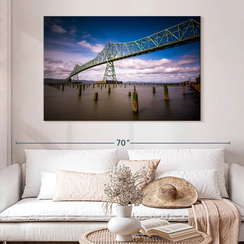 Lilie Astoria Megler Bridge, H 34 po x l 51 po