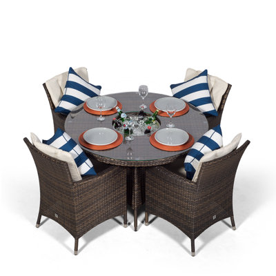 Outdoor Patio Dining Chair with Cushion