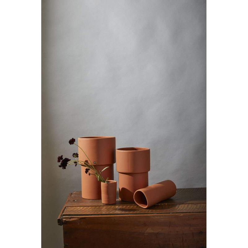 Parma Handmade Ceramic Table Vase, 11.5" H x 7" W x 7" D