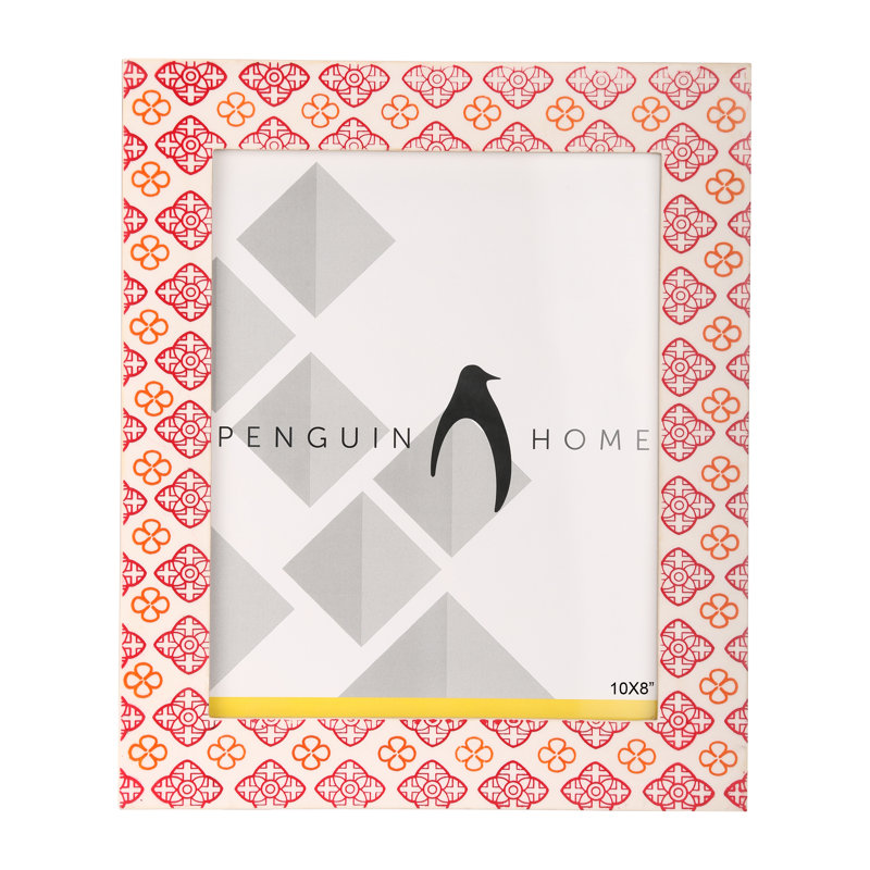 Bludovice Pink Wood Picture Frame with Mat, 10" x 8"