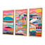 Ensemble de salon mural Billerica - Collages abstraits-108455281-108455289