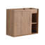 Meuble-lavabo mural avec lavabo en céramique et tablettes ouvertes-129865327-129865328