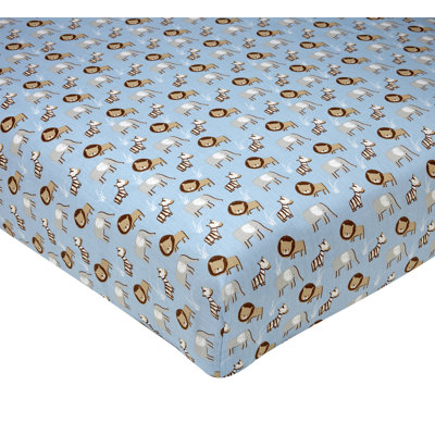 Animals - Piece Standard Crib Fitted Sheet