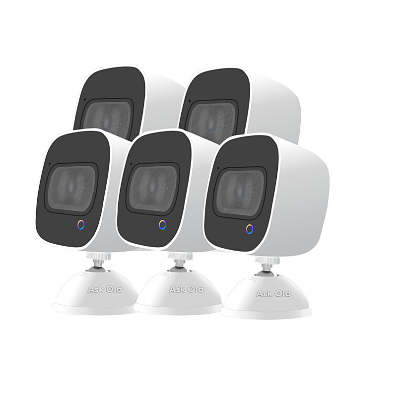 Ask Ola! 2 Way Voice Command Smart Security Camera 5 Pack