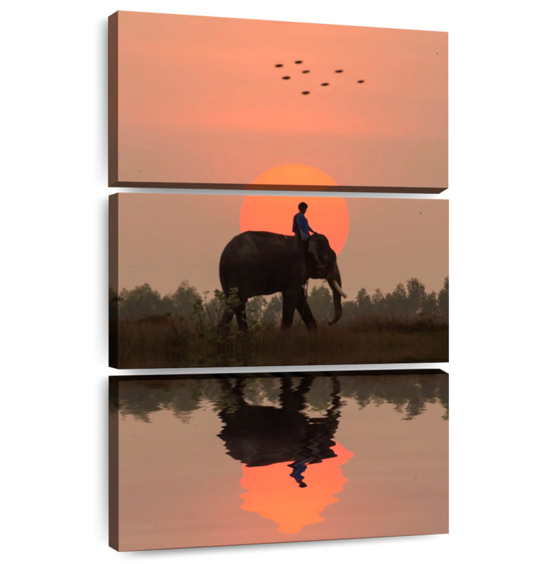 Brampt Elephant Rider, 45" H x 28" W