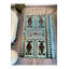 Tapis décoratif lavable turquoise-1558970110