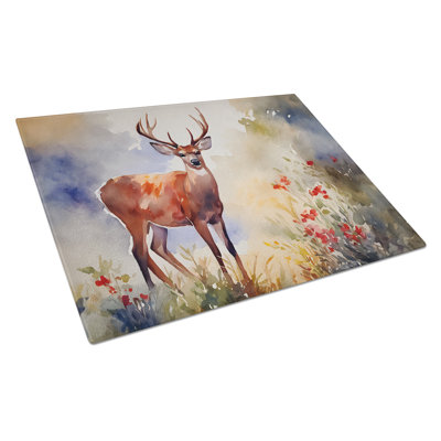 Deer Glass Cutting Board Large