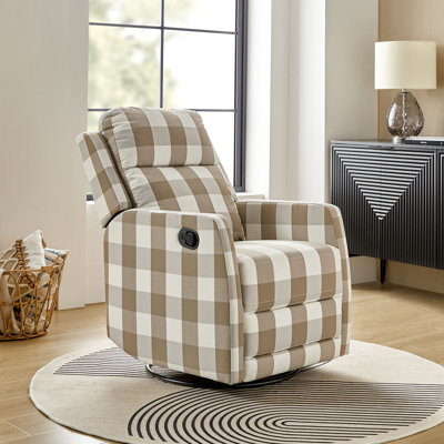Caleya Modern Ergonomic Swivel Rocker Manual Recliner