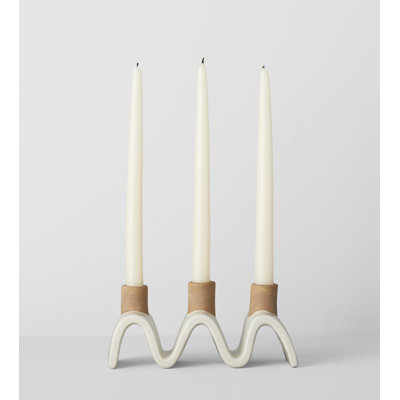 4'' H Ceramic Tabletop Candlestick