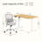 Modern Home Office Desk and Chair Set, Adjustable Standing Desk Paired with Ergonomic Mesh Chair for Maximum Comfort-1934817795