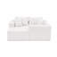Canapé modulaire Boneless de 93 po, canapé modulaire Cloud avec assise profonde, canapé modulaire moderne en L avec méridienne, fauteuils rembourrés pour le salon, la chambre à coucher, sans assemblage-51215120-51215123