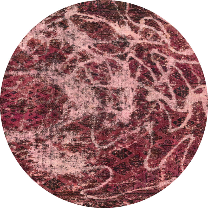 Tapis abstrait moderne 3851, Rond 5 pi