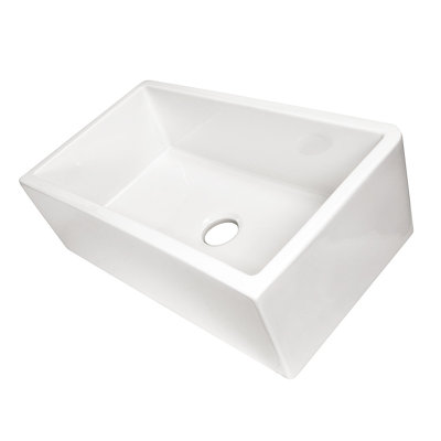 Pranav 32.75'' L Single Bowl Fireclay Kitchen Sink