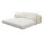 Canapé-lit convertible, canapé de plancher pliable en velours côtelé et coussins, multifonctionnel pour le salon et la chambre à coucher, beige-977225877