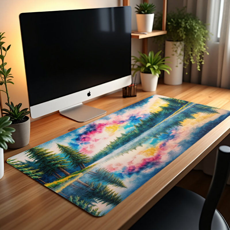 Polyester Desk Pad, 14.4x12.1