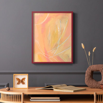 «Peach Bliss II», reproduction encadrée - bois massif