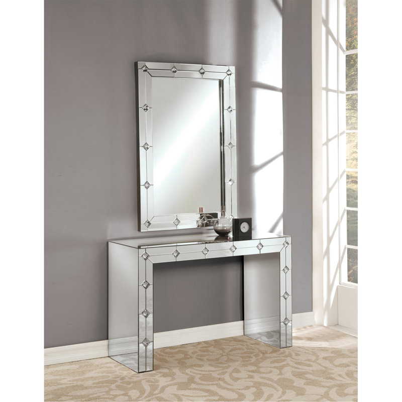 Console miroir et faux strass (assemblée)