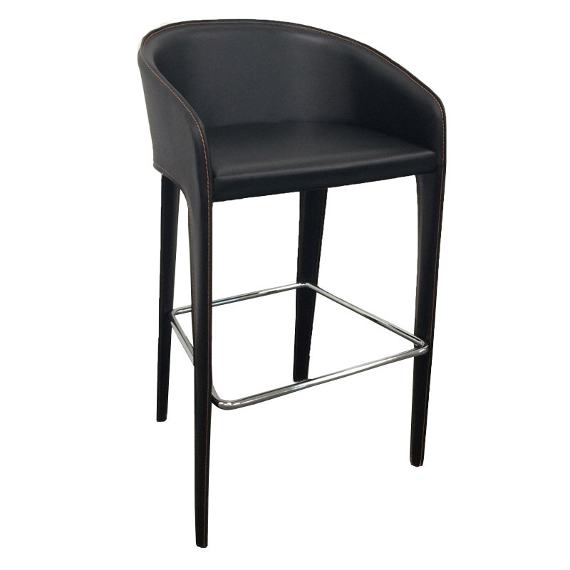 Tabouret de bar 29 po Steinmann, Noir, Noir, Tabouret de bar (siège d'une hauteur de 28 po)