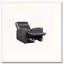 Fauteuil inclinable électrique en cuir fleur