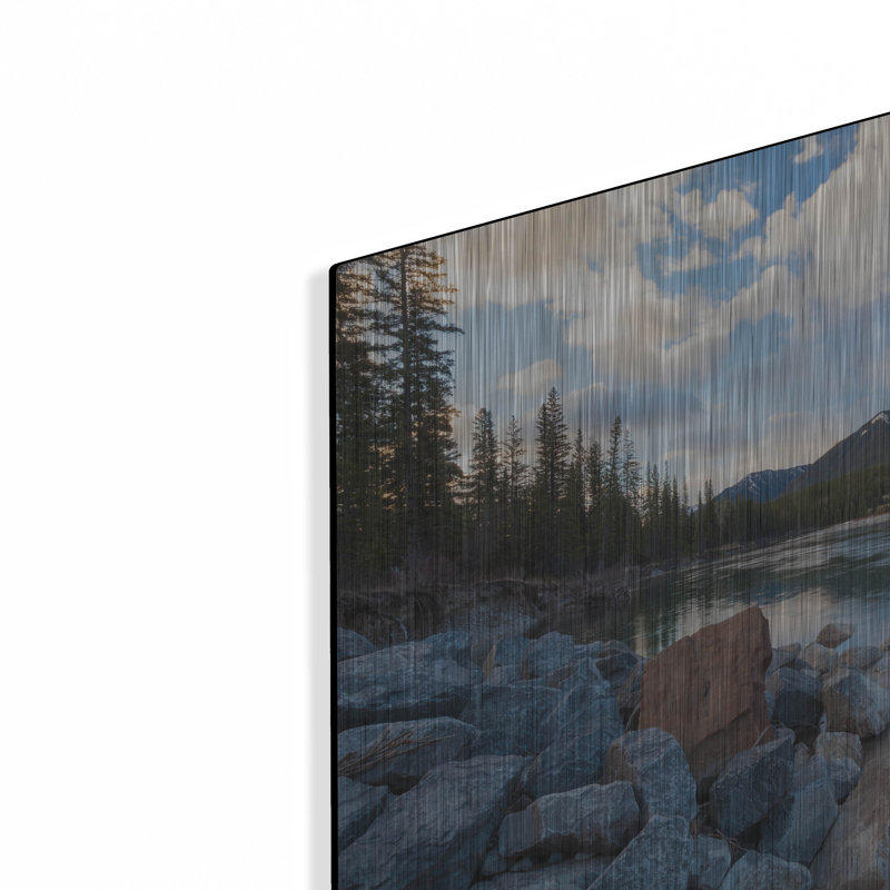«Three Sœurs 1» par Joe Reimer, art mural en métal, H 12 po x l 16 po