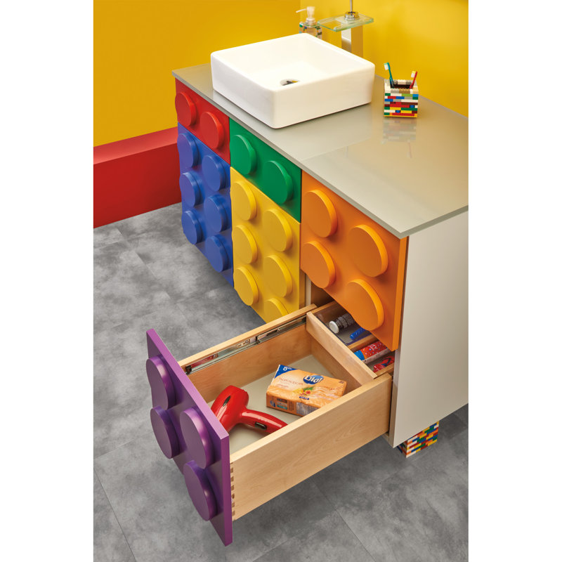 Système de tiroir de meuble-lavabo en bois Rev-A-Shelf, L 13,5 po