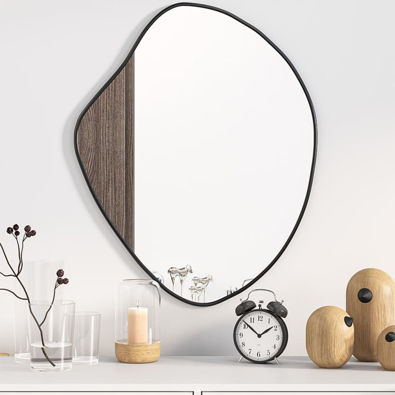 Olle Wall Mirror, Black, 60cm x 50cm