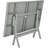 Copher Rectangular Metal Folding Outdoor Dining Table With Umbrella Hole , 55.1'' in. W 31.5'' in. D-23847935