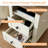 Demitrus 4 - Drawer End Table and Built-In Outlets,White-1645202502
