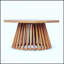 Table basse d'extérieur en bois d'acacia, durable et élégante pour la cour, le jardin et le balcon