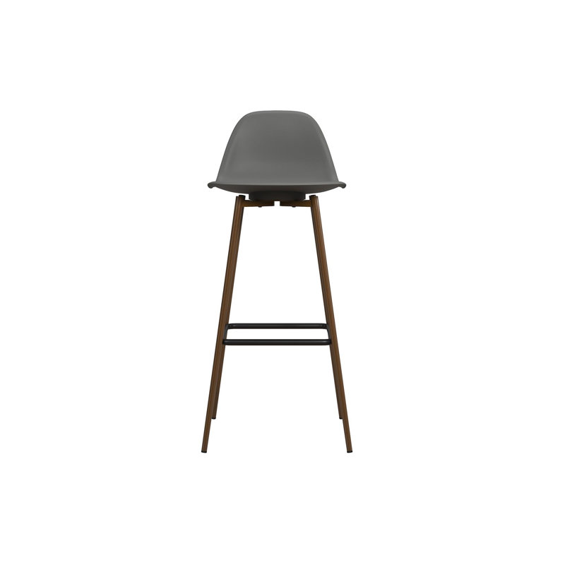 Ezzell Counter Stool with Metal Frame, Grey