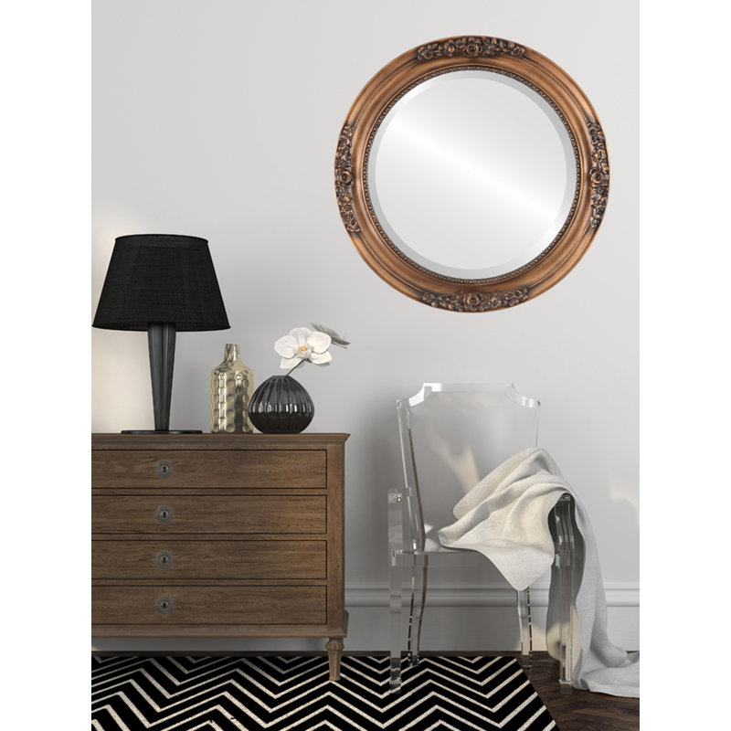 Miroir décoratif biseauté traditionnel Vanita, 17 po x 17 po