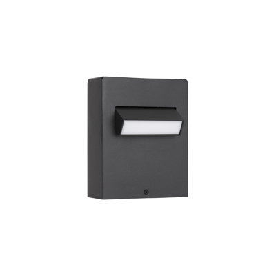 Black Integrated LED Outdoor Flush Mount