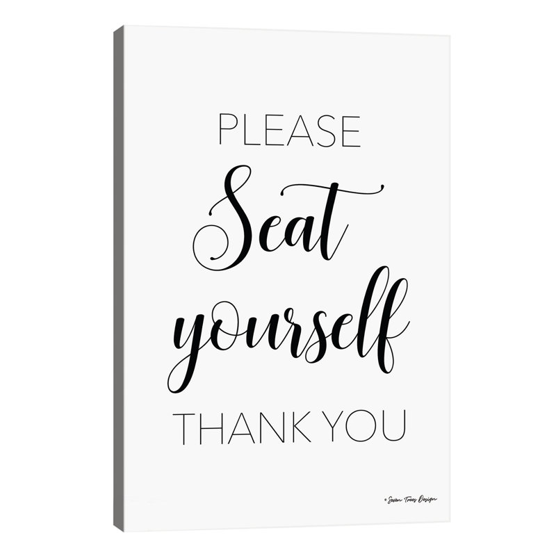 Please Seat Yourself - Wrapped Canvas Print, 101.6 cm H x 66.04 cm W x 3.175 cm D