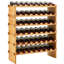 Floor Wine Bottle Rack Brown