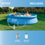 Intex: Ensemble de piscine gonflable 12 pi x 30 po avec piscine et pompe Easy Set, pompe filtrante à cartouche de 530 gal / h, 1485 gallons, jeu d'eau familial, 28131EH-103532073-115270381